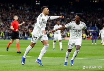 姆巴佩梅开二度,皇家马德里,6:1大胜摩纳哥